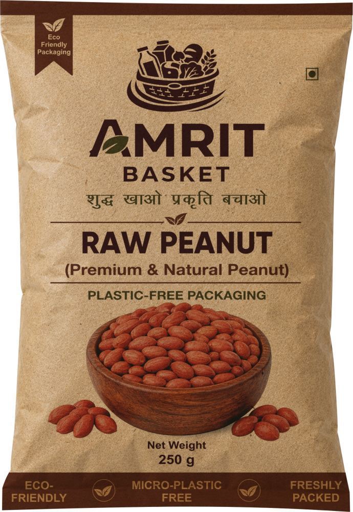Raw Peanuts (Mungfali Giri) - Premium | Amrit Basket