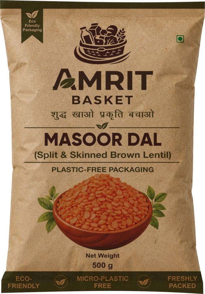 Masoor Dal (Split and Skinned Red Lentils) - 500g